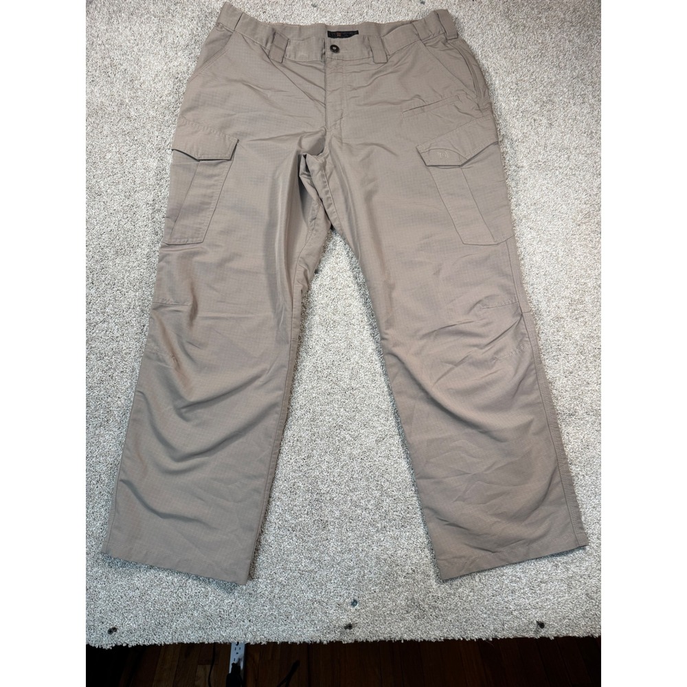 5.11 Tactical Cargo Pants Mens 38x30 Khaki Tan Ripstop Utility Work Trousers
